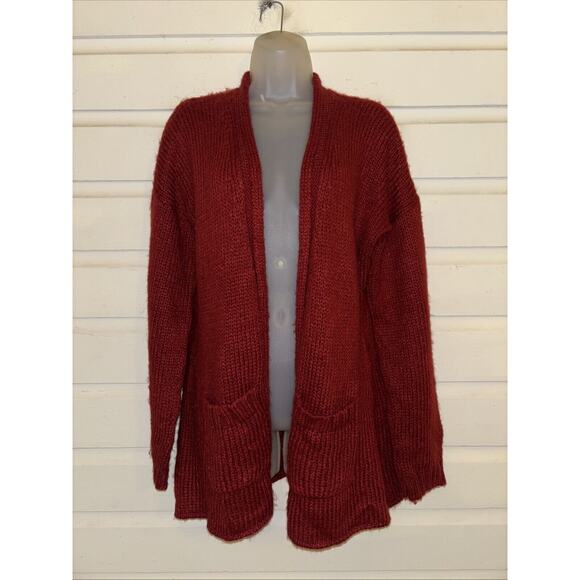Wooden Ships Wool/Mohair Blend Long Sleeve Cardigan Sweater Size M/L - Picture 1 of 8